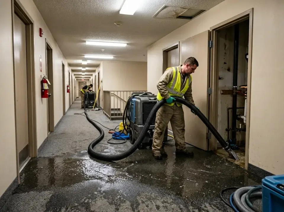 multi-unit-apartment-hallway-f-005 — frequently asked questions, Emergency Burst Pipe Water Extraction & Removal in Westmont…
